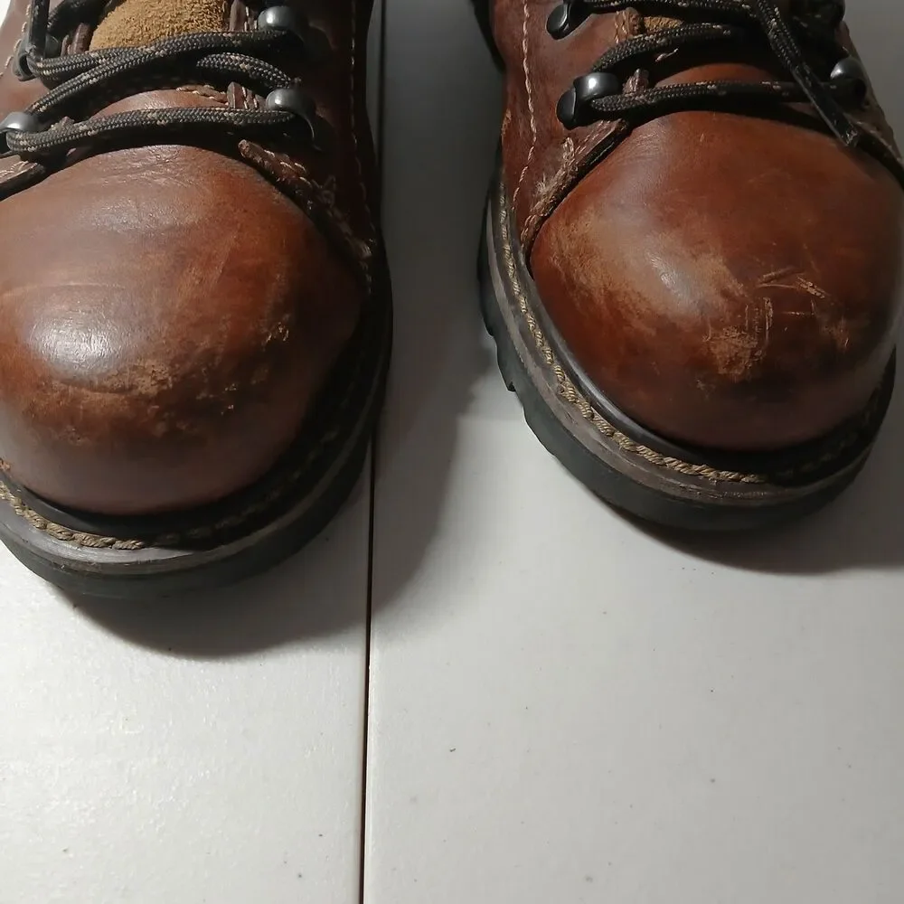 Caterpillar CAT Men's Brown Leather Alaska 2.0 Steel Toe Work Boots Size 8.5